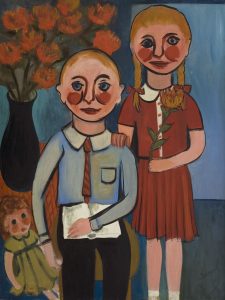 Early Works #9: Brother and Sister, 1962 – Faith Ringgold